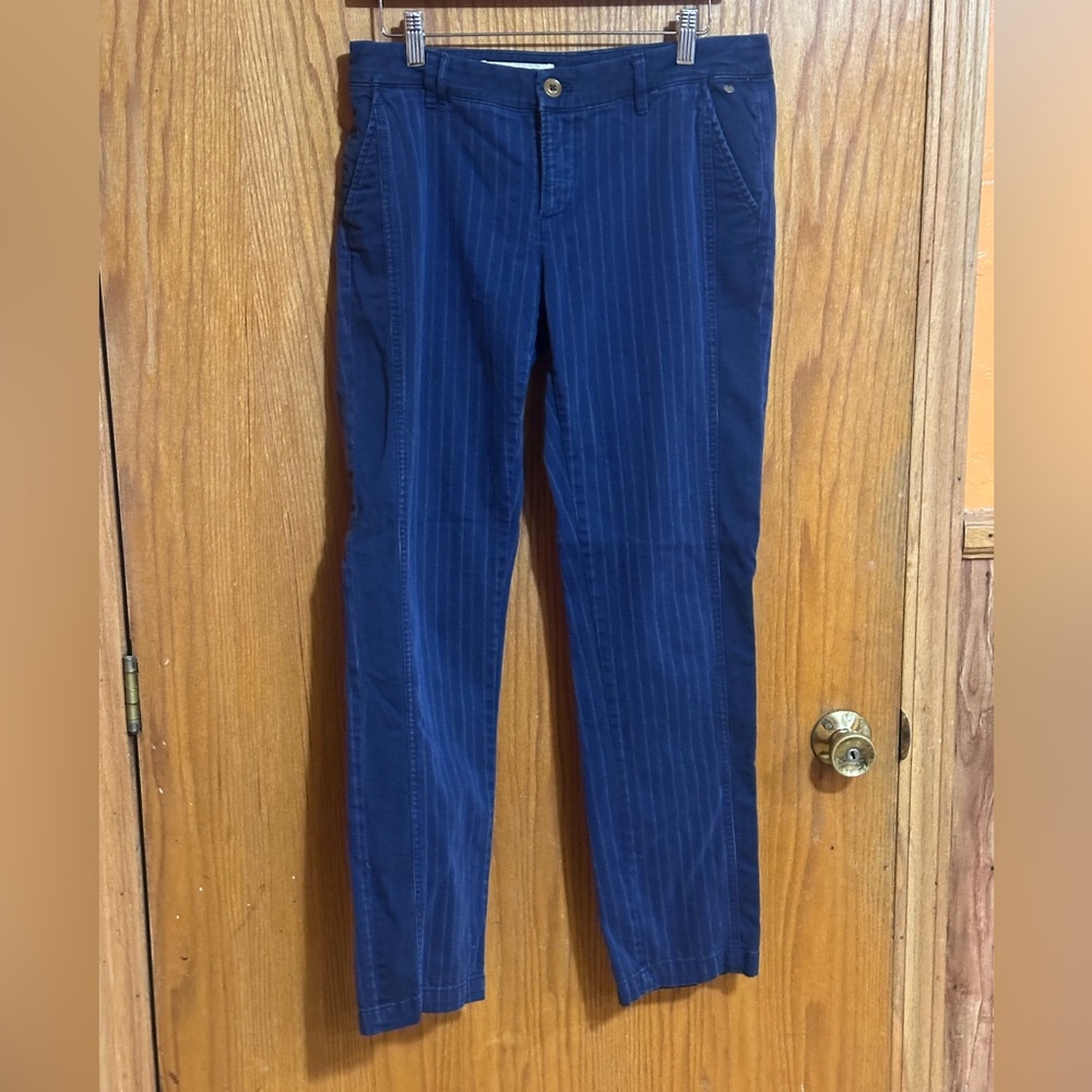 Pilcro and the Letterpress Fit Hyphen navy pinstripe pants 28‎ JB1